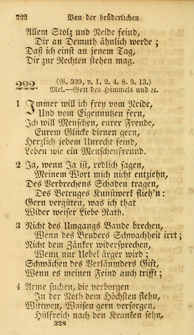 Evangelische Lieder-Sammlung: genommen aus der Liedersammlung und dem Gemeinschaftlichen Gesangbuch in den evanglischen Gemeinen page 328