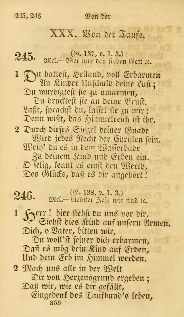 Evangelische Lieder-Sammlung: genommen aus der Liedersammlung und dem Gemeinschaftlichen Gesangbuch in den evanglischen Gemeinen page 356