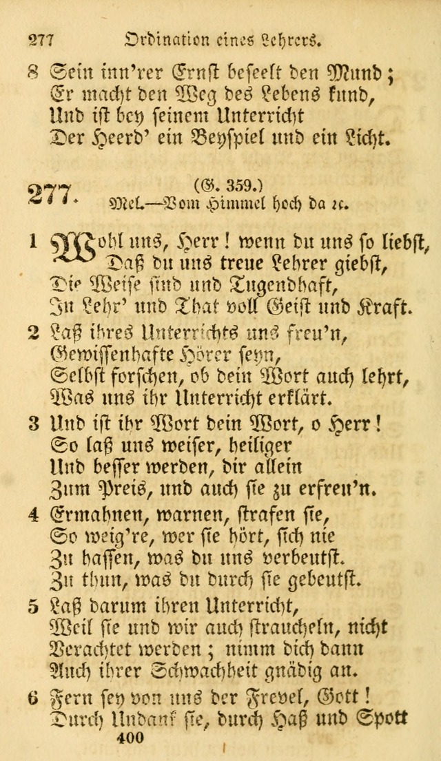 Evangelische Lieder-Sammlung: genommen aus der Liedersammlung und dem Gemeinschaftlichen Gesangbuch in den evanglischen Gemeinen page 400