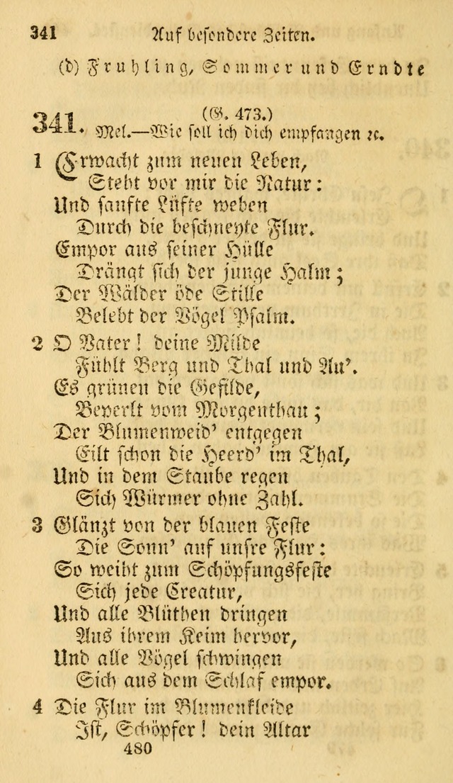 Evangelische Lieder-Sammlung: genommen aus der Liedersammlung und dem Gemeinschaftlichen Gesangbuch in den evanglischen Gemeinen page 480