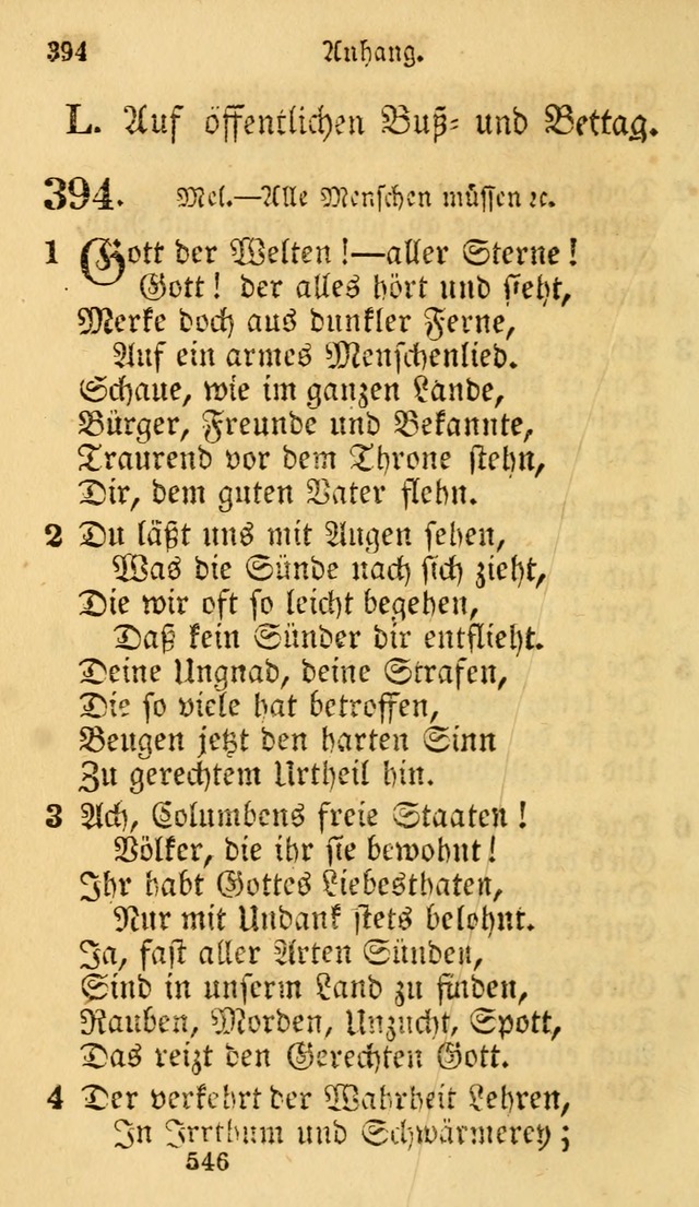 Evangelische Lieder-Sammlung: genommen aus der Liedersammlung und dem Gemeinschaftlichen Gesangbuch in den evanglischen Gemeinen page 546