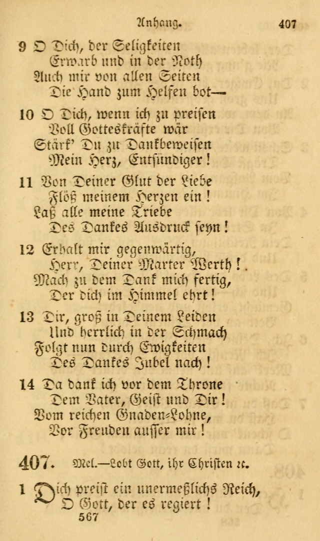 Evangelische Lieder-Sammlung: genommen aus der Liedersammlung und dem Gemeinschaftlichen Gesangbuch in den evanglischen Gemeinen page 567
