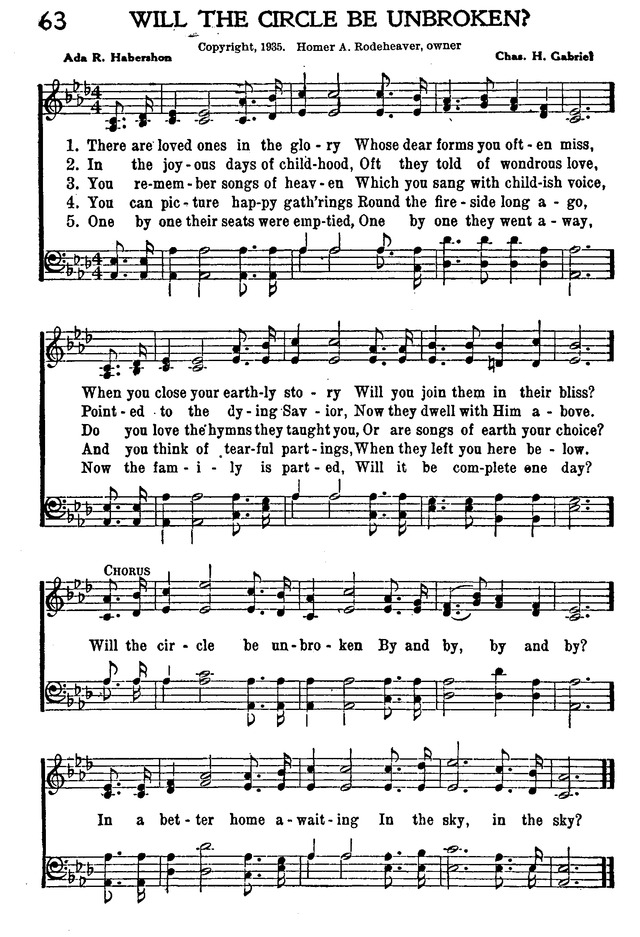 Edward Machugh S Treasury Of Gospel Hymns And Poems 63 There Are Loved Ones In The Glory Hymnary Org
