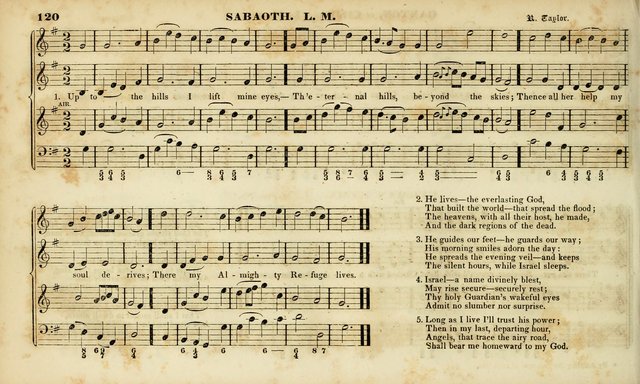 Evangelical Musick: or, The Sacred Minstrel and Sacred Harp United: consisting of a great variety of psalm and hymn tunes, set pieces, anthems, etc. (10th ed) page 120