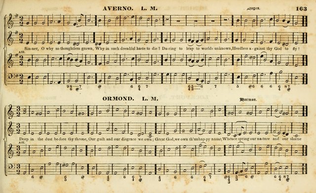 Evangelical Musick: or, The Sacred Minstrel and Sacred Harp United: consisting of a great variety of psalm and hymn tunes, set pieces, anthems, etc. (10th ed) page 163