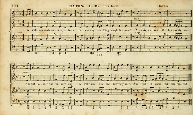 Evangelical Musick: or, The Sacred Minstrel and Sacred Harp United: consisting of a great variety of psalm and hymn tunes, set pieces, anthems, etc. (10th ed) page 174