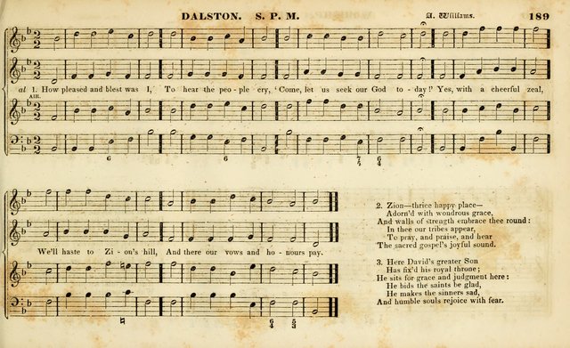 Evangelical Musick: or, The Sacred Minstrel and Sacred Harp United: consisting of a great variety of psalm and hymn tunes, set pieces, anthems, etc. (10th ed) page 189
