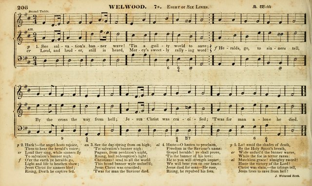 Evangelical Musick: or, The Sacred Minstrel and Sacred Harp United: consisting of a great variety of psalm and hymn tunes, set pieces, anthems, etc. (10th ed) page 206