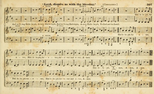 Evangelical Musick: or, The Sacred Minstrel and Sacred Harp United: consisting of a great variety of psalm and hymn tunes, set pieces, anthems, etc. (10th ed) page 307