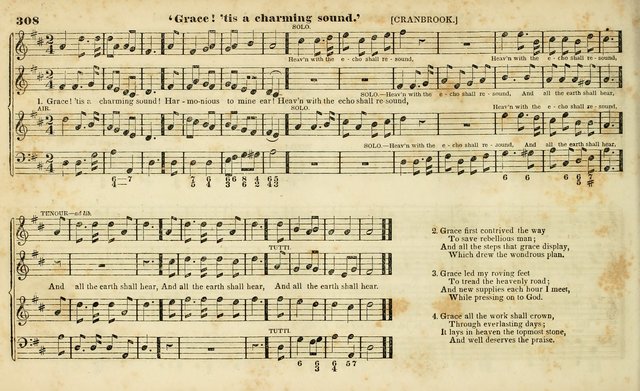 Evangelical Musick: or, The Sacred Minstrel and Sacred Harp United: consisting of a great variety of psalm and hymn tunes, set pieces, anthems, etc. (10th ed) page 308