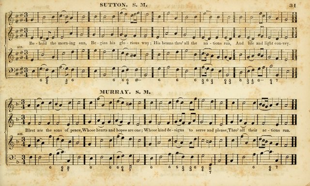 Evangelical Musick: or, The Sacred Minstrel and Sacred Harp United: consisting of a great variety of psalm and hymn tunes, set pieces, anthems, etc. (10th ed) page 31