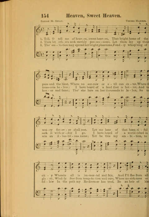 Echoes of Paradise: a choice collection of Christian hymns suitable for Sabbath schools and all other departments of religious work page 152