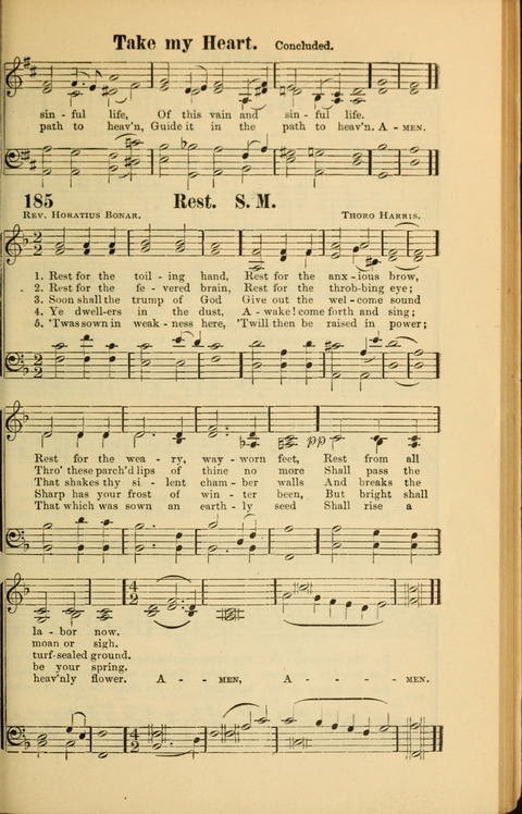 Echoes of Paradise: a choice collection of Christian hymns suitable for Sabbath schools and all other departments of religious work page 185