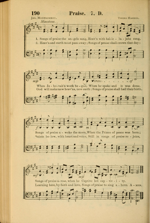 Echoes of Paradise: a choice collection of Christian hymns suitable for Sabbath schools and all other departments of religious work page 192