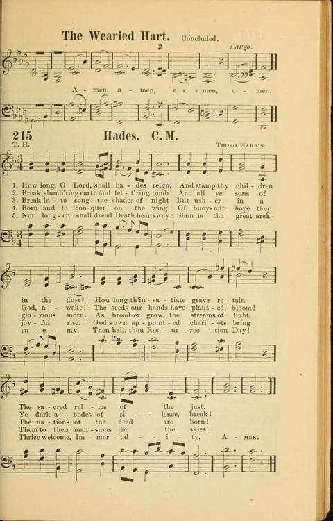 Echoes of Paradise: a choice collection of Christian hymns suitable for Sabbath schools and all other departments of religious work page 215