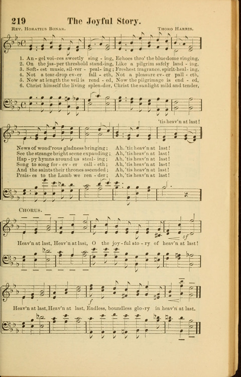 Echoes of Paradise: a choice collection of Christian hymns suitable for Sabbath schools and all other departments of religious work page 219