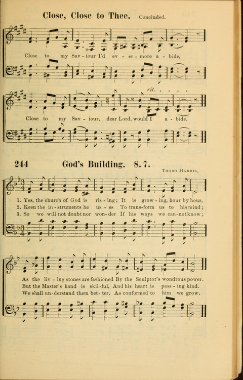 Echoes of Paradise: a choice collection of Christian hymns suitable for Sabbath schools and all other departments of religious work page 243