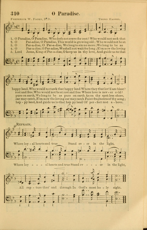 Echoes of Paradise: a choice collection of Christian hymns suitable for Sabbath schools and all other departments of religious work page 309