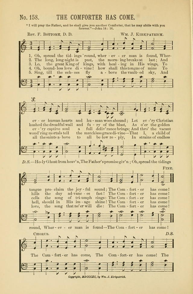 Exalted Praise: a twentieth century collection of sacred hymns for the church, Sunday school, and devotional meetings page 158