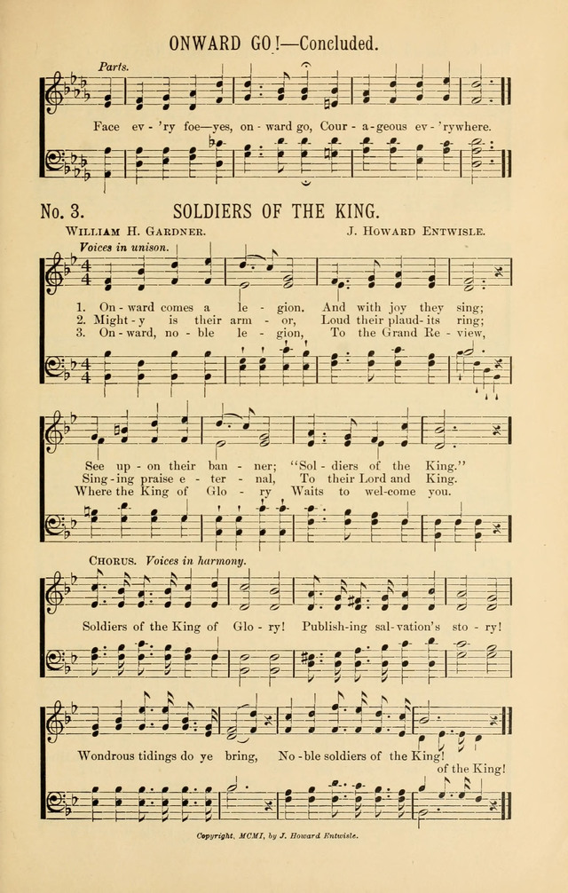 Exalted Praise: a twentieth century collection of sacred hymns for the church, Sunday school, and devotional meetings page 3