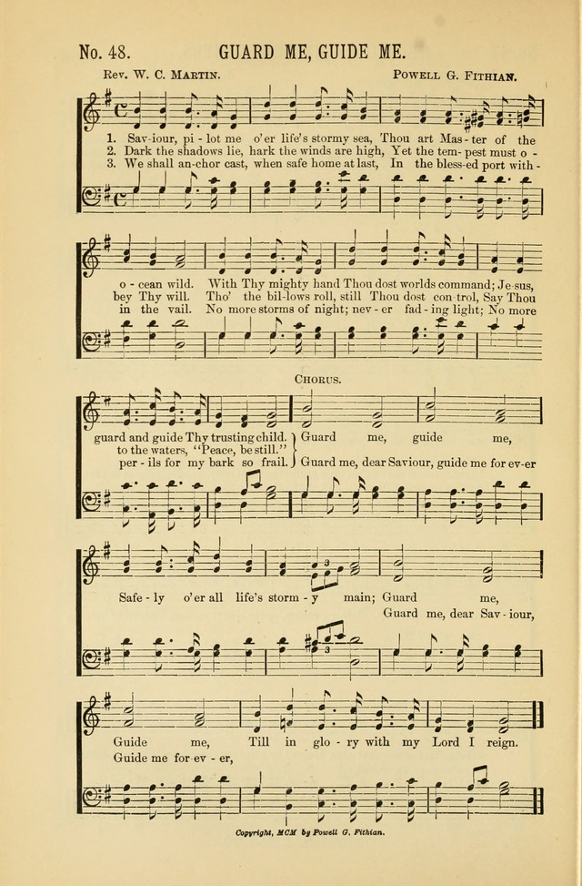 Exalted Praise: a twentieth century collection of sacred hymns for the church, Sunday school, and devotional meetings page 48