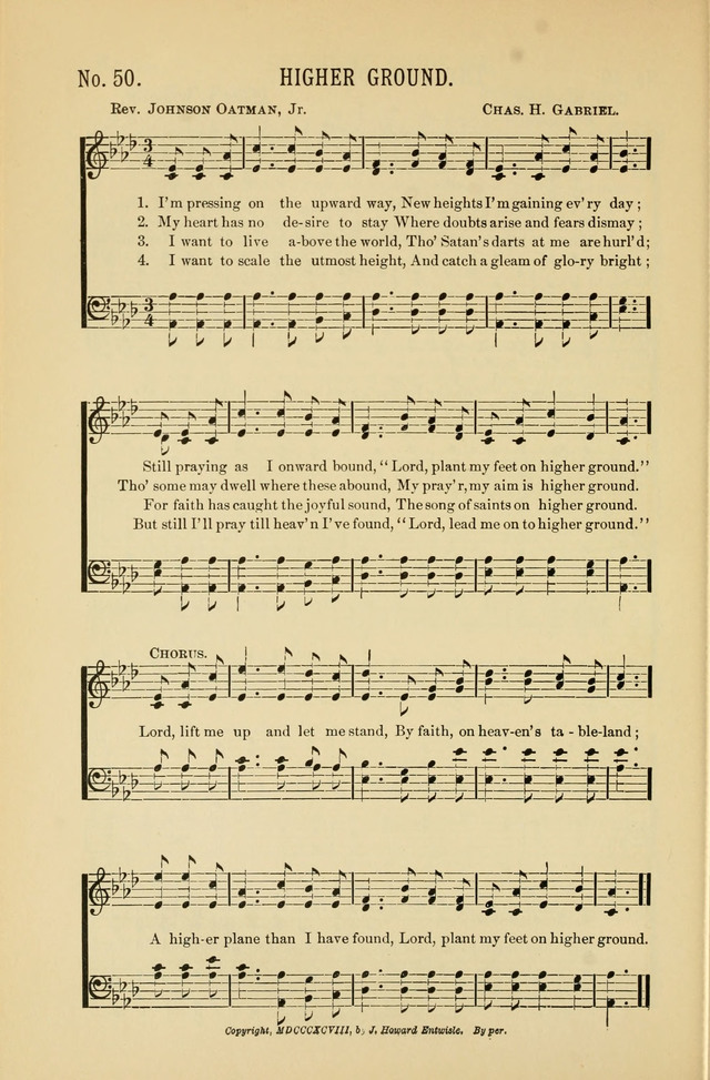 Exalted Praise: a twentieth century collection of sacred hymns for the church, Sunday school, and devotional meetings page 50