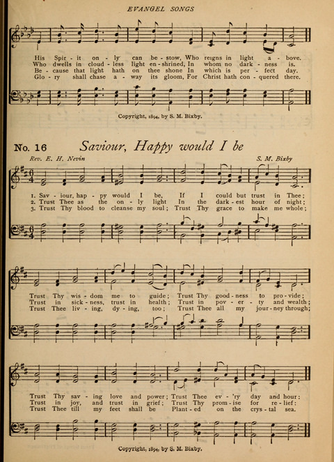 Evangel Songs: words and music, suitable for all services of sacred song page 11