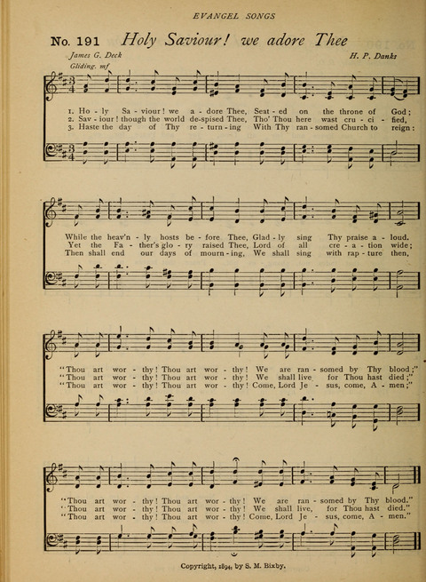 Evangel Songs: words and music, suitable for all services of sacred song page 158