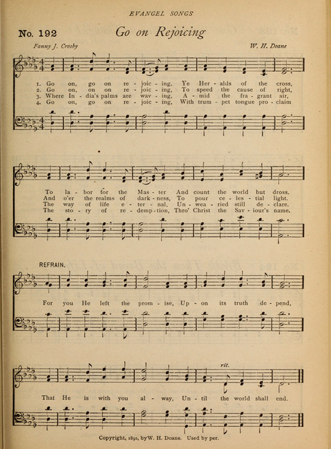 Evangel Songs: words and music, suitable for all services of sacred song page 159