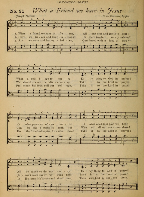 Evangel Songs: words and music, suitable for all services of sacred song page 16
