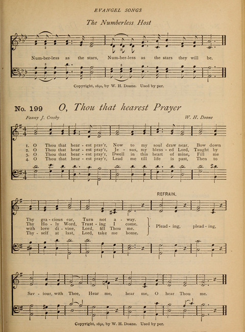 Evangel Songs: words and music, suitable for all services of sacred song page 165