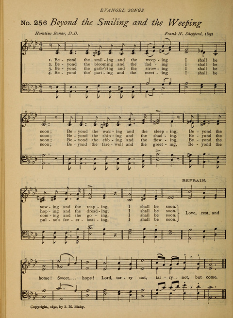 Evangel Songs: words and music, suitable for all services of sacred song page 206