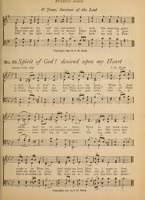 Evangel Songs: words and music, suitable for all services of sacred song page 29