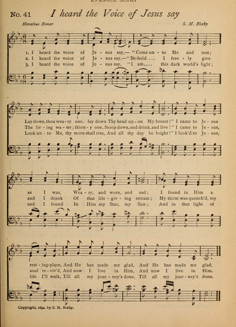 Evangel Songs: words and music, suitable for all services of sacred song page 33