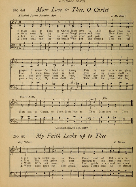 Evangel Songs: words and music, suitable for all services of sacred song page 36