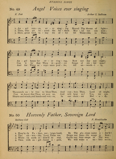 Evangel Songs: words and music, suitable for all services of sacred song page 40