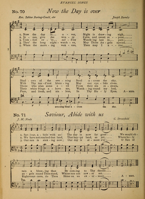 Evangel Songs: words and music, suitable for all services of sacred song page 58