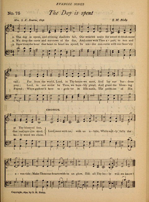 Evangel Songs: words and music, suitable for all services of sacred song page 61