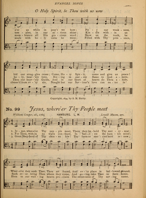 Evangel Songs: words and music, suitable for all services of sacred song page 83