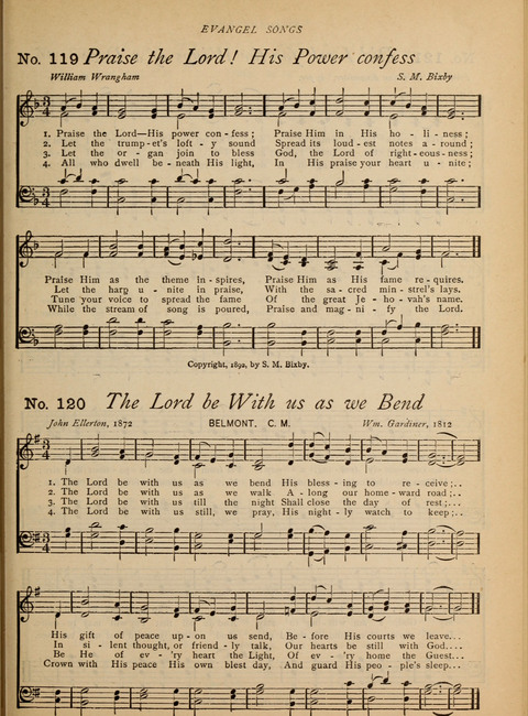 Evangel Songs: words and music, suitable for all services of sacred song page 99