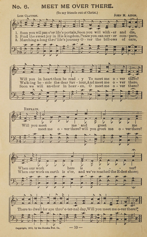 The Eureka Star: An Excellent Collection of Sacred Songs suitable for all Christian Work and Worship page 10