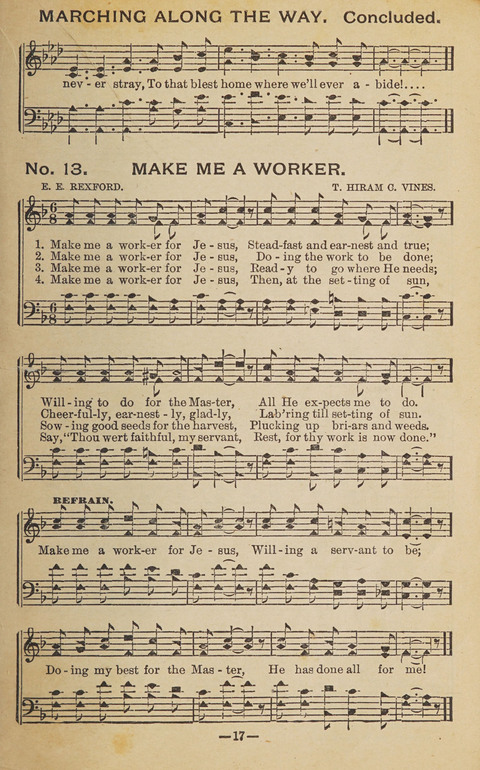 The Eureka Star: An Excellent Collection of Sacred Songs suitable for all Christian Work and Worship page 17