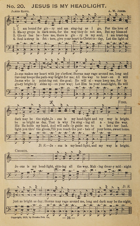 The Eureka Star: An Excellent Collection of Sacred Songs suitable for all Christian Work and Worship page 24