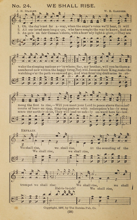 The Eureka Star: An Excellent Collection of Sacred Songs suitable for all Christian Work and Worship page 28