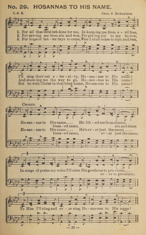 The Eureka Star: An Excellent Collection of Sacred Songs suitable for all Christian Work and Worship page 33