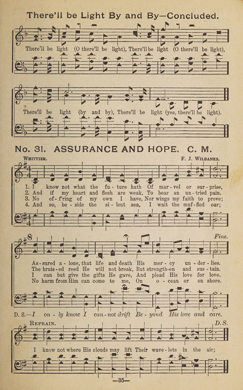 The Eureka Star: An Excellent Collection of Sacred Songs suitable for all Christian Work and Worship page 35