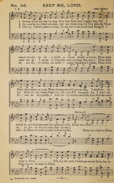 The Eureka Star: An Excellent Collection of Sacred Songs suitable for all Christian Work and Worship page 52