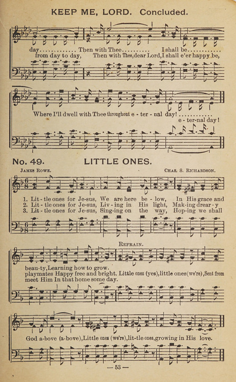 The Eureka Star: An Excellent Collection of Sacred Songs suitable for all Christian Work and Worship page 53