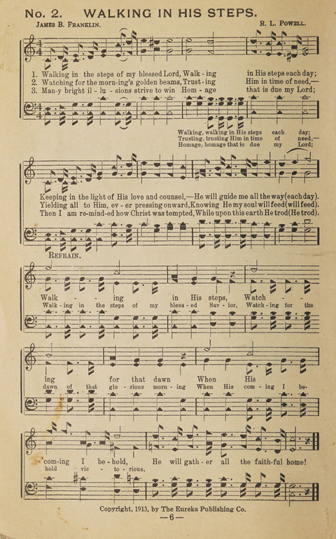 The Eureka Star: An Excellent Collection of Sacred Songs suitable for all Christian Work and Worship page 6