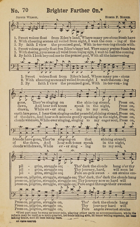The Eureka Star: An Excellent Collection of Sacred Songs suitable for all Christian Work and Worship page 74
